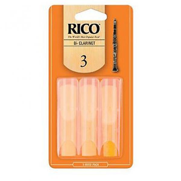 Custom Rico Bb Clarinet Reed Size 3, 3 Pack #1 image