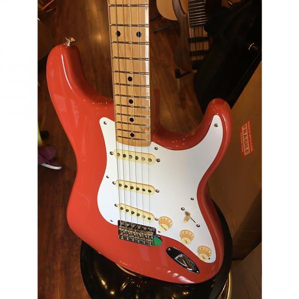 Custom Fender Classic Series '50s Statrocaster Electric Guitar Fiesta Red #1 image