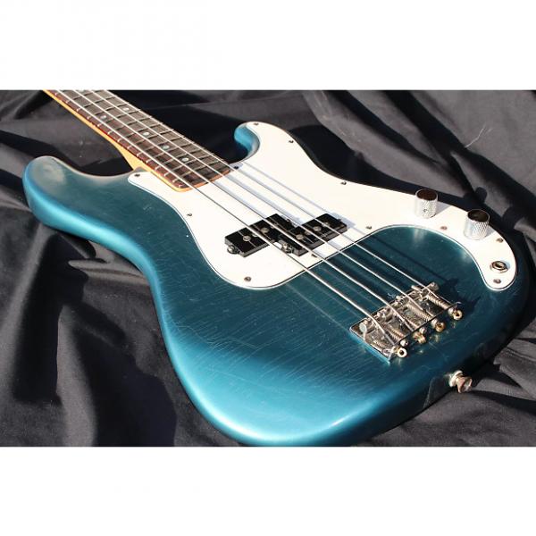 Custom Squier - Medium Scale - Precision Bass - Custom Sherwood Green Relic #1 image