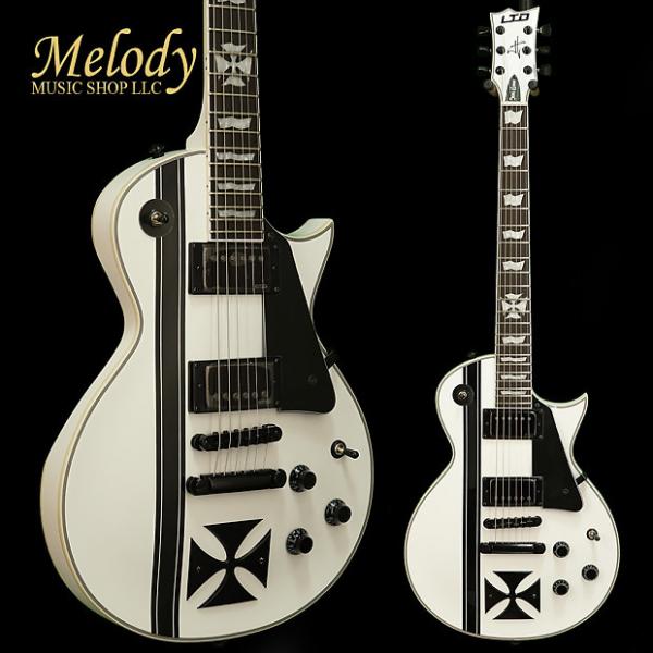 Custom ESP LTD IRON CROSS James Hetfield Signature Series Electric Guitar Snow White #1 image