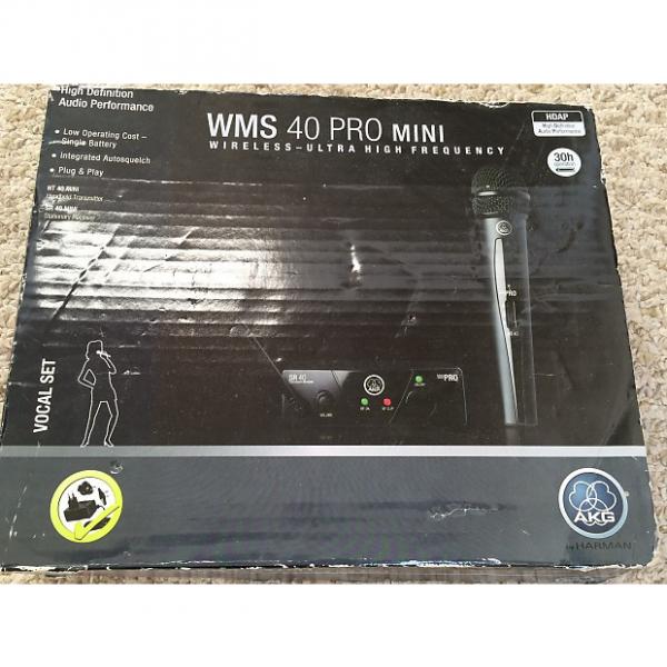 Custom AKG WMS 40 Pro Mini Vocal Set Microphone and Receiver Mic Band A US45A 662.300 MHZ #1 image