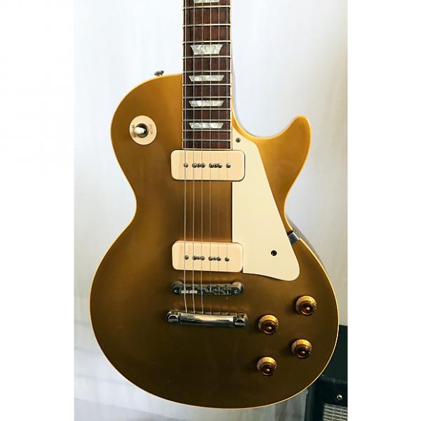 Custom Gibson 56 Reissue R6 Les Paul Gold Top All Gold Electric Guitar 2008 Gold Top #1 image