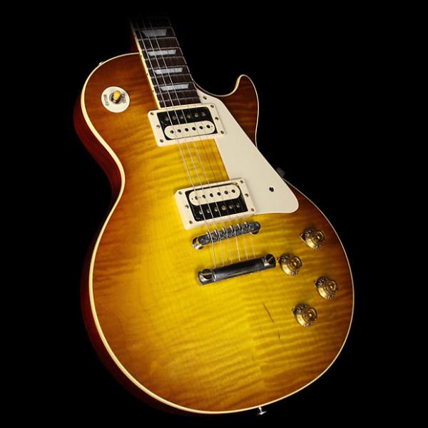 Custom Used 2016 Gibson Custom Standard Historic ContouR8 1958 Les Paul Reissue Electric Guitar Iced Tea #1 image