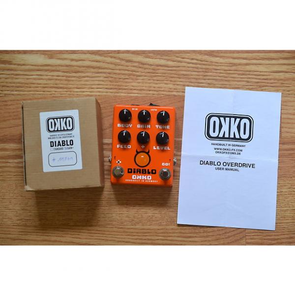Custom Okko Diablo Plus Overdrive Distortion w/ Box &amp; Manual Orange #1 image