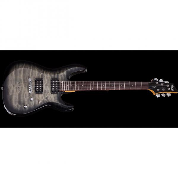 Custom Schecter C-6 Plus Electric Guitar Charcoal Burst #1 image