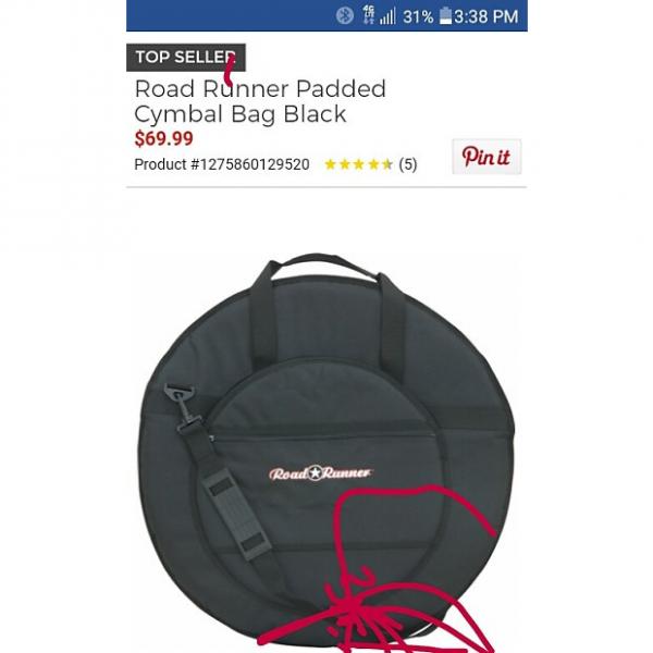Custom Roadrunner Cymbal Bag 22 Inch. 2017 Black #1 image