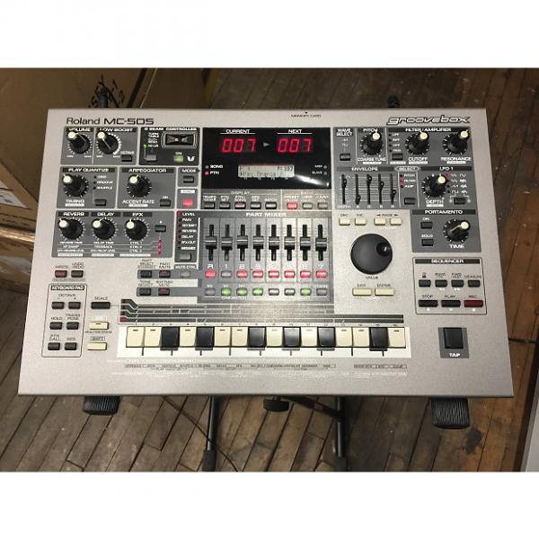 Custom Roland MC-505 GROOVEBOX music production workstation Silver #1 image