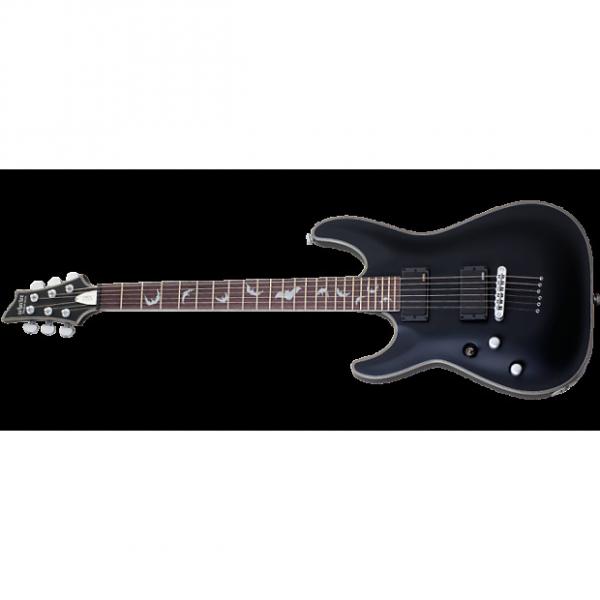 Custom Schecter Damien Platinum-6 Left-Handed Electric Guitar Satin Black #1 image