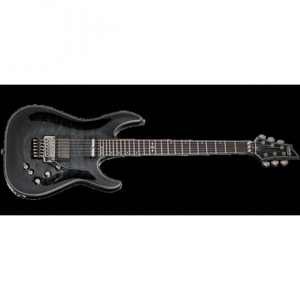 Custom Schecter Hellraiser Hybrid C-1 FR S Electric Guitar in Trans Black Burst Finish #1 image