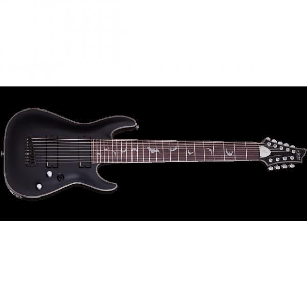 Custom Schecter Damien Platinum-9 Electric Guitar Satin Black #1 image
