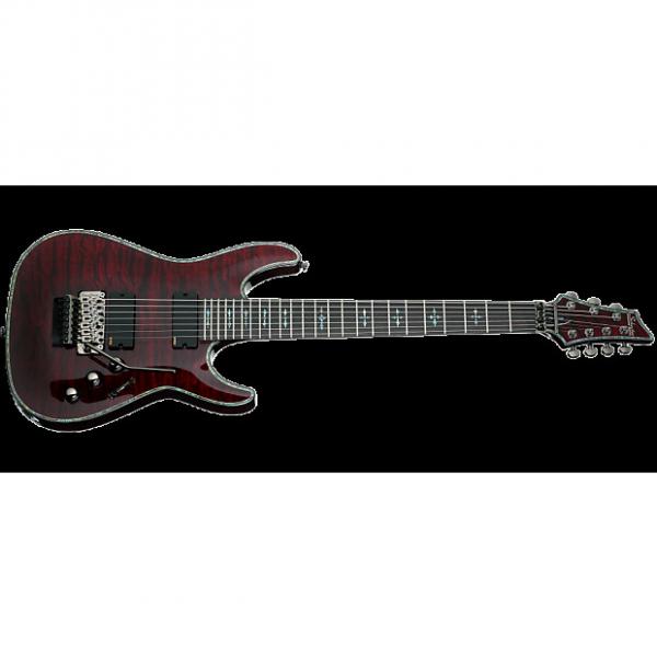 Custom Schecter Hellraiser C-7 FR Electric Guitar Black Cherry #1 image