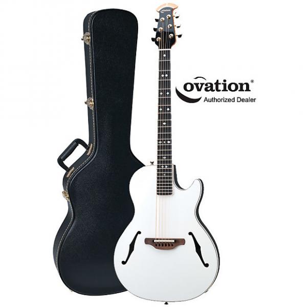 Custom Ovation YM68 Yngwie Malmsteen Viper Steel-String White Acoustic-Electric Guitar #1 image