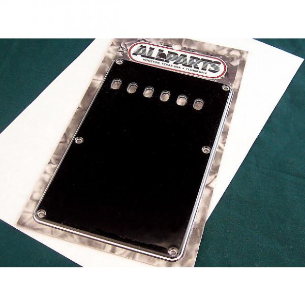 Custom Allparts Strat Tremolo Cover Black 3-ply PG 0556-033 #1 image