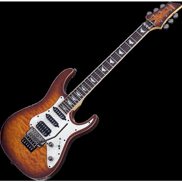 Custom Schecter Banshee-6 FR Extreme Electric Guitar in Vintage Sunburst Finish #1 image