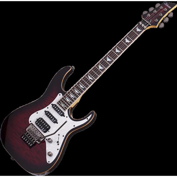 Custom Schecter Banshee-6 FR Extreme Electric Guitar in Black Cherry Burst Finish #1 image