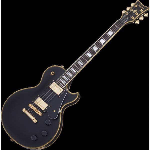Custom Schecter Solo-II Custom Electric Guitar Aged Black Satin #1 image