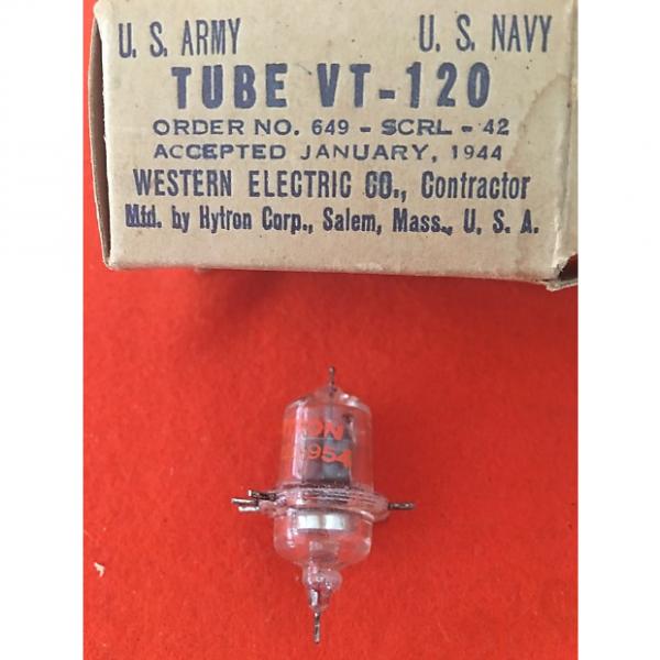 Custom Hytron VT-120 vacuum tube  Western Electric   Jan. 1944 #1 image