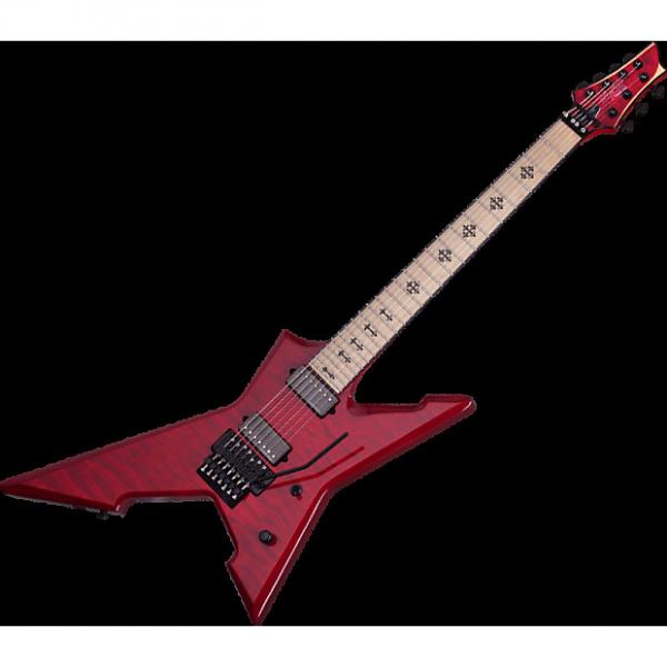 Custom Schecter Jeff Loomis Cygnus JLX-7 FR Electric Guitar See-Thru Cherry #1 image