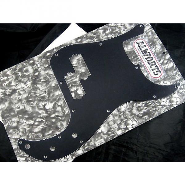 Custom Allparts P-Bass Precision Pickguard Black 3 Ply PG 0750-033 #1 image