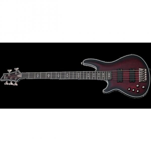 Custom Schecter Hellraiser Extreme-5 Left-Handed Electric Bass Crimson #1 image