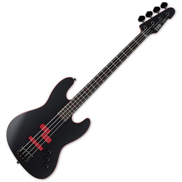 Custom ESP LTD Frank Bello FB-J4 Signature Electric Bass Black Satin #1 image