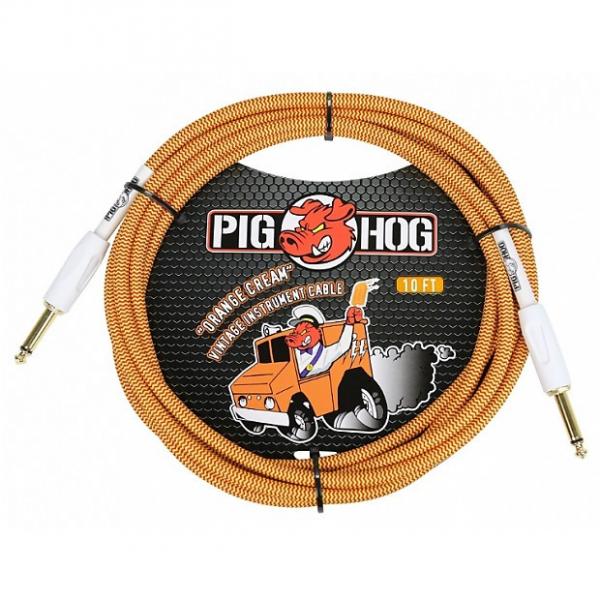 Custom Pig Hog PCH10CC Orange Cream Instrument Cable 10 Feet #1 image