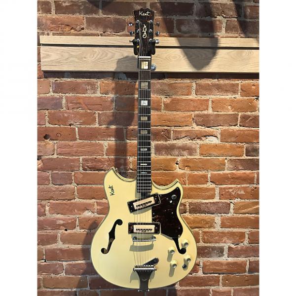 Custom Kent 820 Thinline 1967 Vintage White Electric Hollow Guitar #1 image