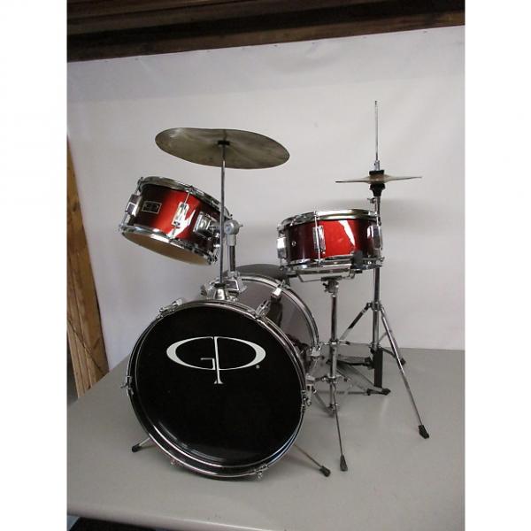 Custom GP Percussion 3 Pc Jr Drumset Red #1 image