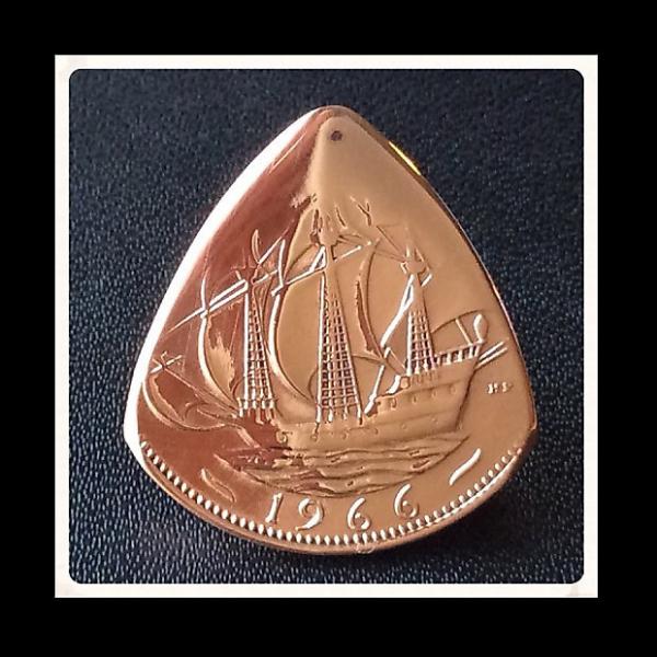 Custom Two Pack. British 1966 HalfPenny Guitar Plectrums. Save almost £3.00 #1 image