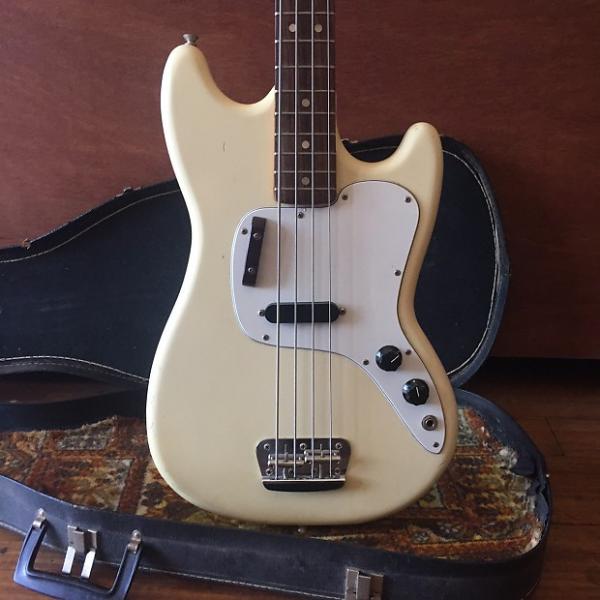 Custom 1975 Fender Musicmaster Bass Olympic White #1 image