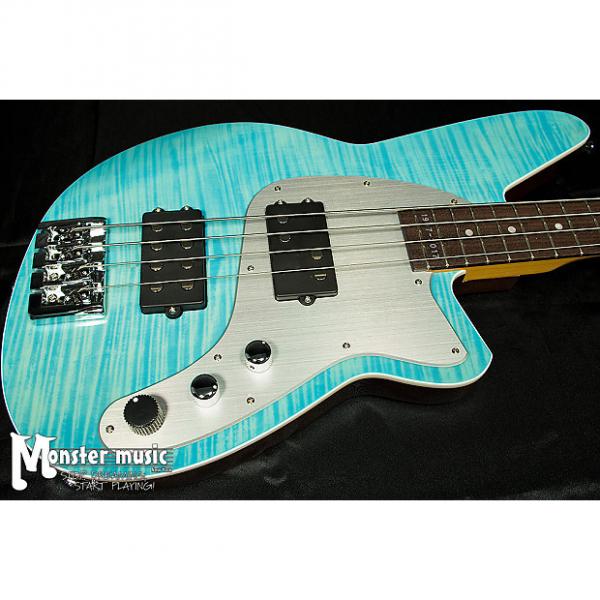 Custom Reverend Mercalli 4 - 20th Anniversary Bass in Sky Blue Flame Maple - Only one on Reverb! #1 image