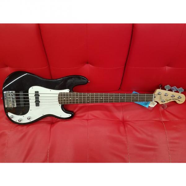 Custom Squier 5-String Precision Bass Standard  Black Sparkle #1 image