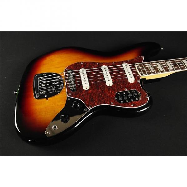 Custom Squier by Fender Vintage Modified Bass VI - 3-Tone Sunburst (617) #1 image