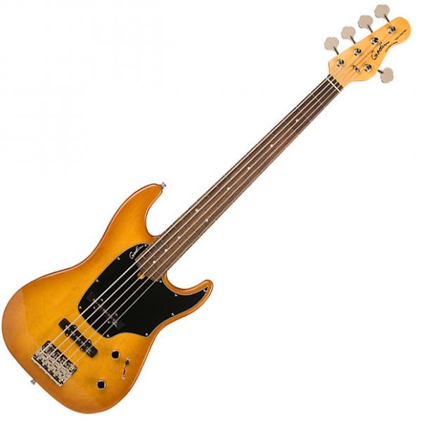 Custom new Godin Model #036707 Shifter 5 Classic HG RN Creme Brulee  5-string electric bass with gig bag #1 image