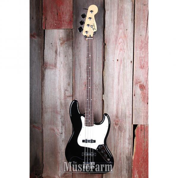 Custom Fender® Standard Jazz Bass 4 String Electric Bass Guitar RW Fretboard MIM Black #1 image