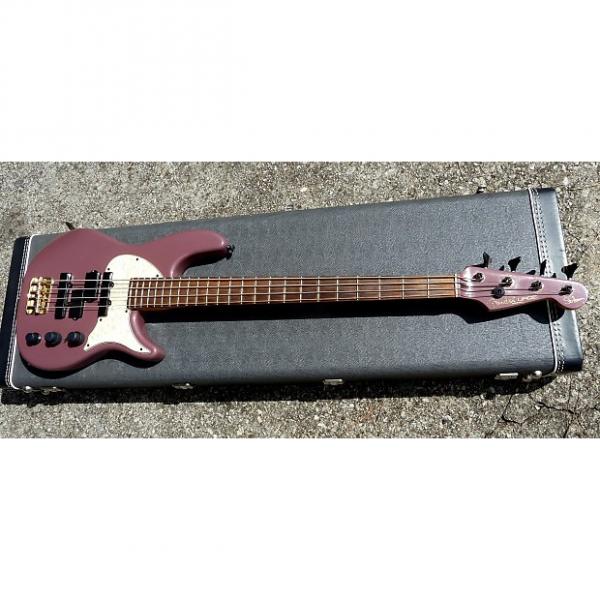 Custom Fender Stu Hamm Urge Bass USA Made Precision &amp; Jazz Pickups  1991 Burgandy Mist W Original Hard Case #1 image