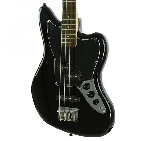 Custom Brand New Squier Vintage Modified Jaguar Bass Special SS Short Scale Black #1 image