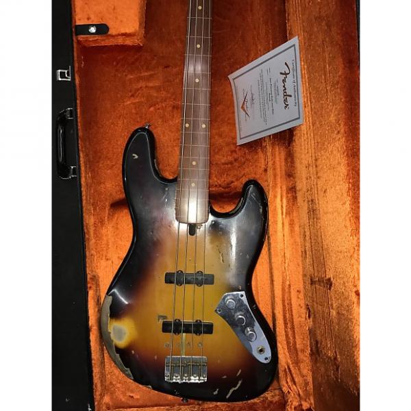 Custom Fender jaco pastorius jazz bass 2008 sunburst #1 image