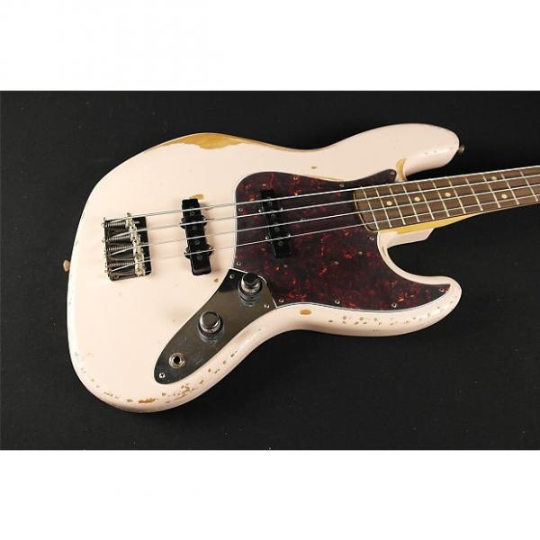 Custom Fender Signature Model FLEA Jazz Bass, Rosewood Fingerboard, Roadworn Shell Pink (195) #1 image