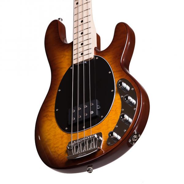 Custom Sterling by Music Man Ray34QM StingRay Bass Quilt Maple Honeyburst #1 image