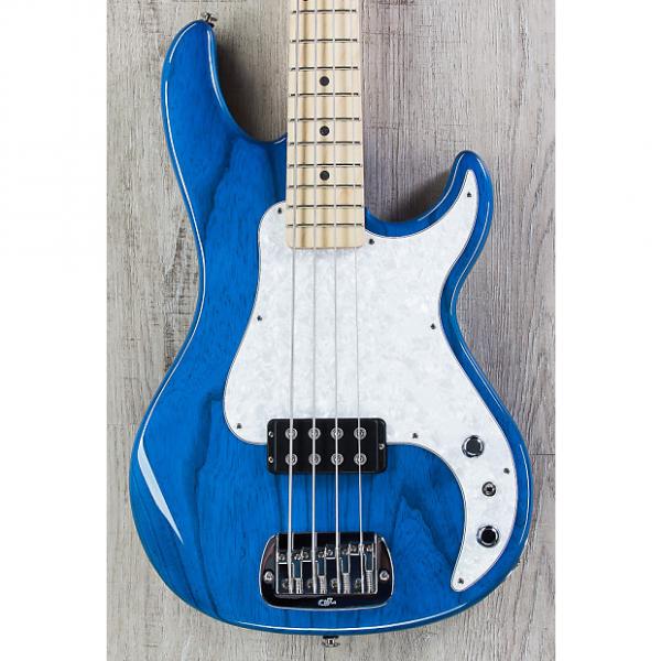 Custom G&amp;L USA Kiloton Bass, Clear Blue, Maple Fretboard, 1.5&quot; Nut Width #1 image