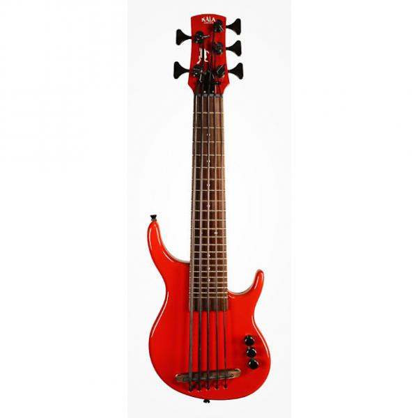 Custom Kala UBASS-SUB5FS-SRD w/Bag 5-String Fretted Gloss Red U-Bass #1 image