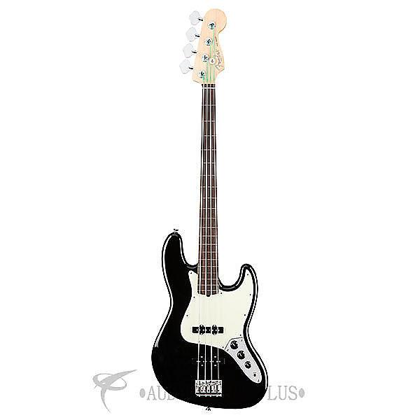 Custom Fender American Pro Jazz RW Fl 4 String Electric Bass Guitar Black - 0194100706 - #1 image