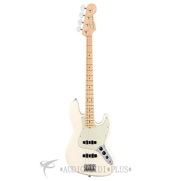 Custom Fender American Pro Jazz MN 4 String Electric Bass Guitar Olympic White - 0193902705 - 885978724413 #1 image