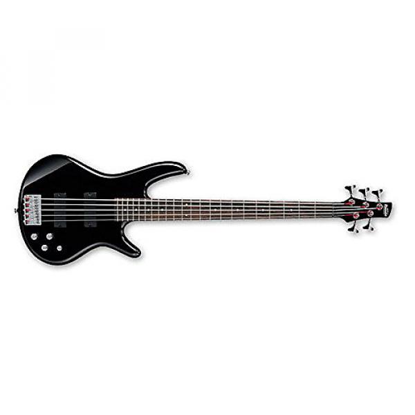 Custom Ibanez GSR205BK 5-String Electric Bass Guitar, Black Finish #1 image