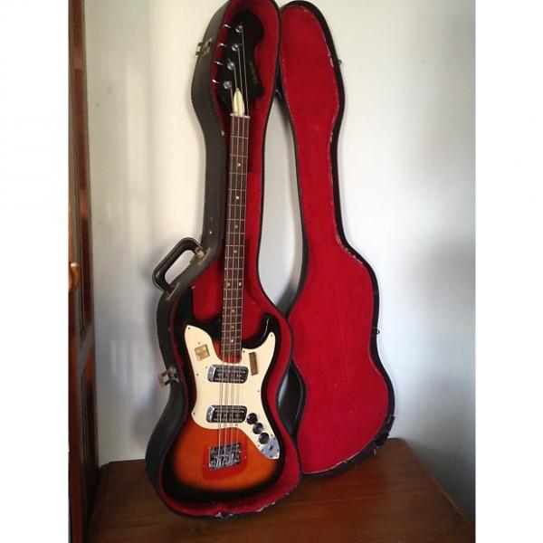 Custom 1972 Harmony H426 Bass Redburst Original Case 2 Dearmond Pickups H22 H25 #1 image