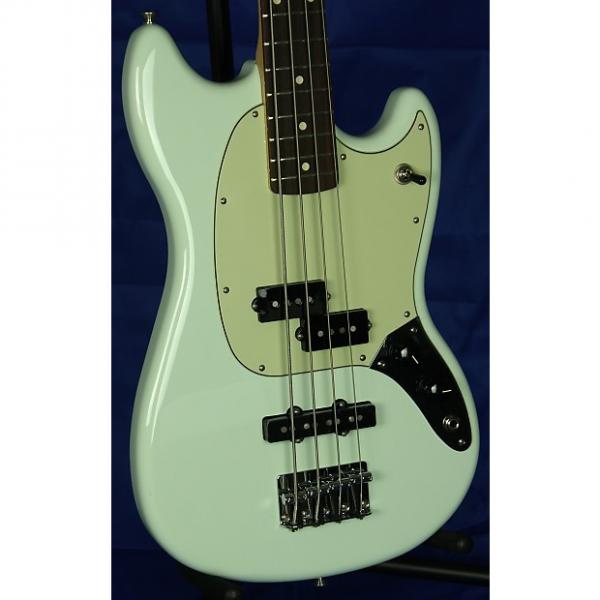 Custom Fender Offset Series Mustang PJ 4-String Short Scale Bass 2016 Sonic Blue #1 image