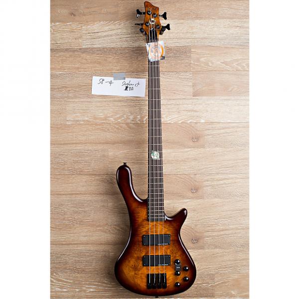 Custom 2017 Wolf S8 4 String Active Passive Jazz Bass Sunburst [3 out of 8] #1 image