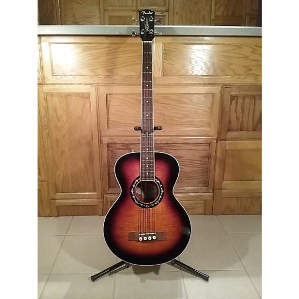 Custom Fender T-Bucket acoustic/electric bass guitar  3 Color Sunburst #1 image
