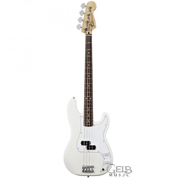 Custom Fender Standard Precision Bass Guitar in Arctic White - 0146100580 #1 image